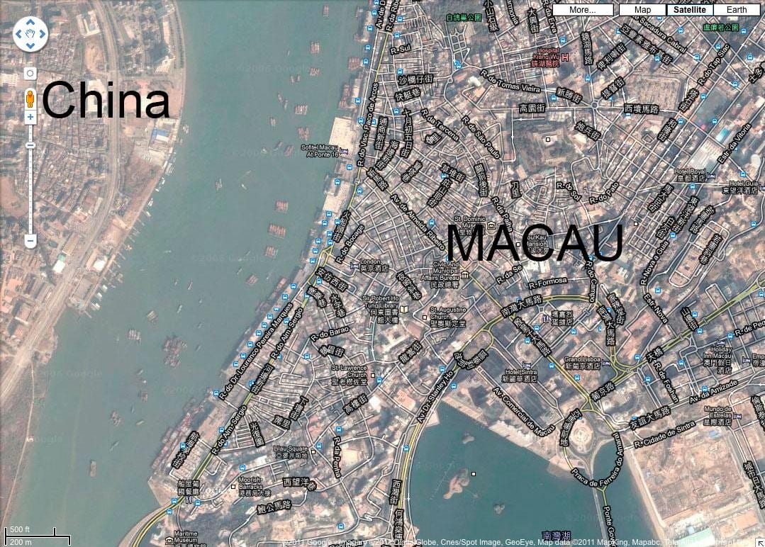 kort over san malo Macau